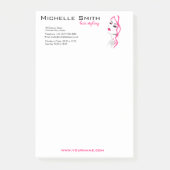 Post-it® Marquage à chaud de beauté de fille de rose de (Devant)