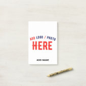 POST-IT® MARQUE BLANCHE MODERNE ET PERSONNALISABLE VÉRIFIÉE (Sur un bureau)