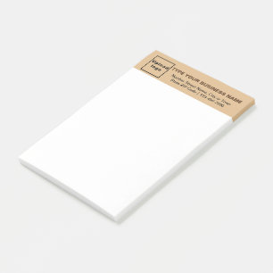 Post-it® Marque commerciale sur la ligne Brown légère de lo