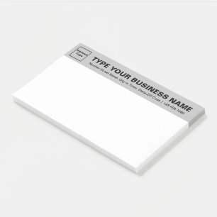 Post-it® Marque commerciale sur l'en-tête gris de grande ta