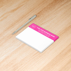 Post-it® Marque commerciale sur un titre rose de rectangle