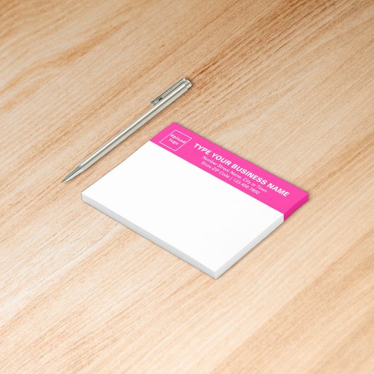 Post-it® Marque commerciale sur un titre rose de rectangle