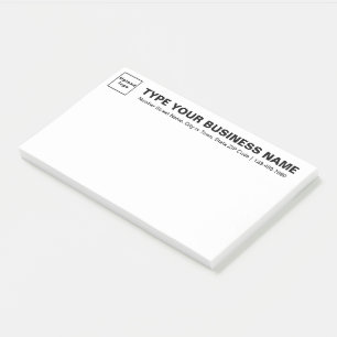 Post-it® Marque d'affaires sur la tête de Blanc Grand