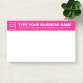 Post-it® Marque d'affaires sur la tête rose du grand (Bureau)