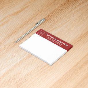 Post-it® Marque d'affaires sur la tête rouge du rectangle