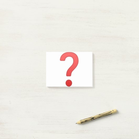 Post-it® Marque de question (Sur un bureau)