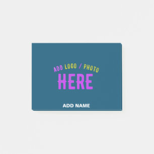 POST-IT® MARQUE MODERNE MODERNE PERSONNALISÉE MODERNE BLEUE