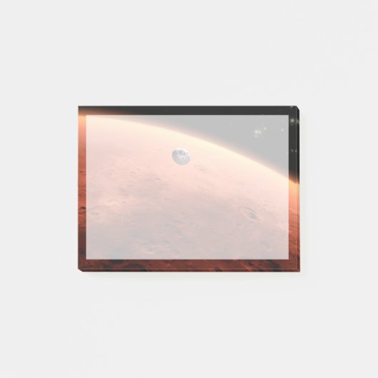 Post-it® Mars Science Laboratory approchant Mars. (Devant)