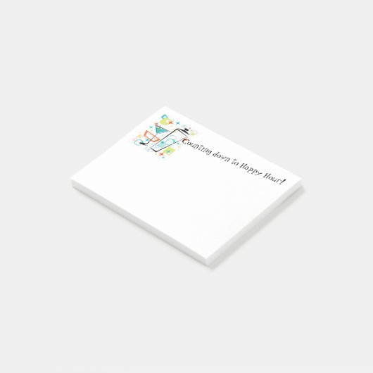 Post-it® Martini notes d'un Posty d'Aller-Aller (Incliné)