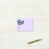 Post-it® Mascarade violet Mascarade Masque Théâtre dramatiq (Sur un bureau)