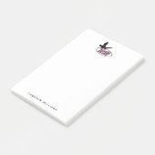 Post-it® Mascotte des Hawks de Hunter College (Incliné)