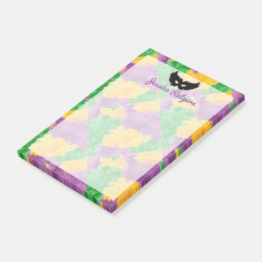 Post-it® Masque Camouflage Mardi Gras (Incliné)