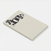 Post-it® Masque de crâne de chat bizarre gothique (Incliné)