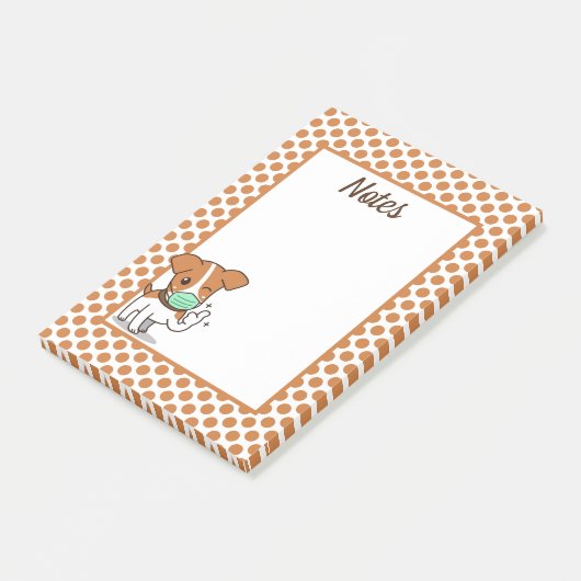 Post-it® Masquer le mignon chien (Incliné)