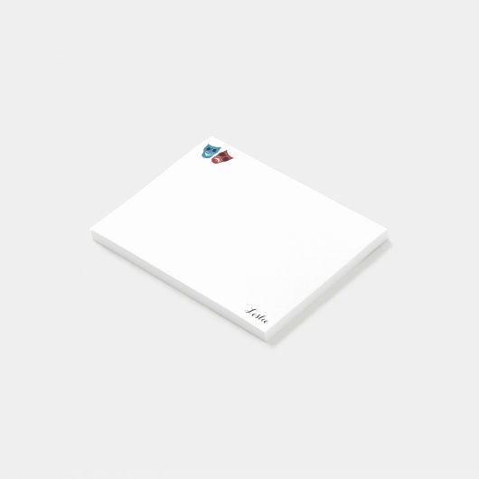 Post-it® Masques de drame avec lunettes de soleil (Incliné)