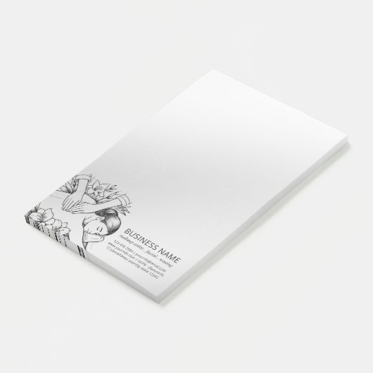 Post-it® Massage Thérapie Guérison Mains Énergie Spa Bien-ê (Incliné)