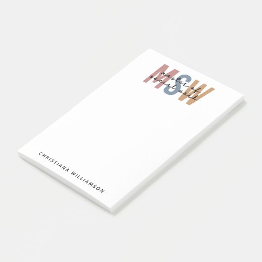 Post-it® Master en travail social en MSW (Incliné)