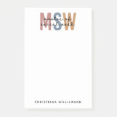 Post-it® Master en travail social en MSW (Devant)