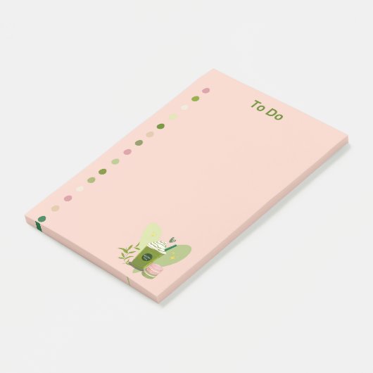 Post-it® Matcha et Macarons (Incliné)