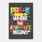 Post-it® Maternelle où l'aventure commence Retour à l'école (Devant)