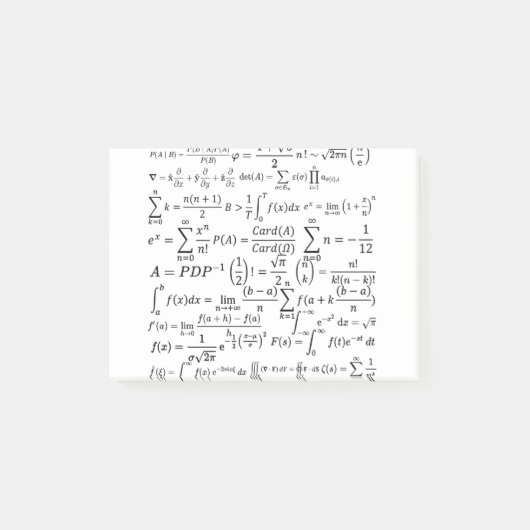Post-it® math equations and formulas (Devant)
