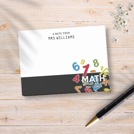Post-it® Math. Le seul sujet qui compte