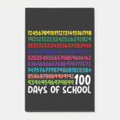 Post-it® Math Nombres 100e Jour d'École Enseignant Enfants (Devant)