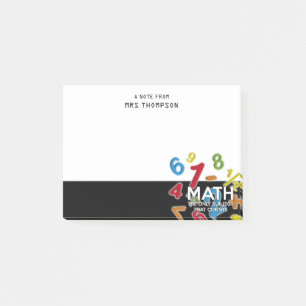 Post-it® Math personnalisé le seul sujet amusant moderne