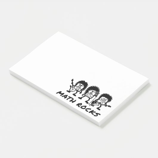 Post-it® Math Rocks Academic Rock Band Humor (Incliné)