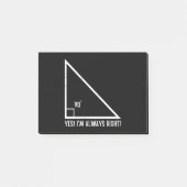 Post-it® Mathématiques / Mathématiques Professeur amusant (Devant)