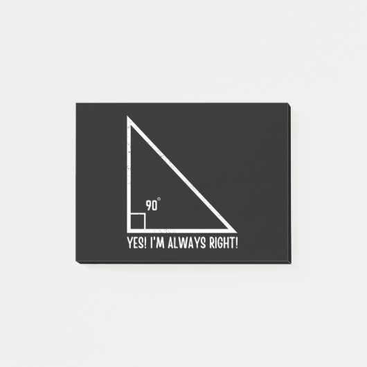 Post-it® Mathématiques / Mathématiques Professeur amusant (Devant)