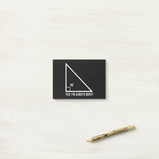 Post-it® Mathématiques / Mathématiques Professeur amusant (Sur un bureau)