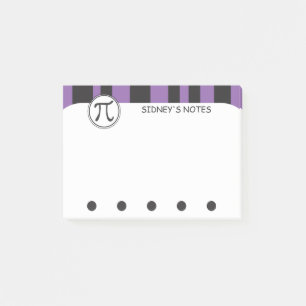 Post-it® Maths pourpres personnalisées de symbole de pi