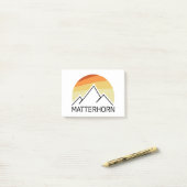 Post-it® Matterhorn Suisse Italie Retro (Sur un bureau)