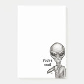 Post-it® Mauvais Alien, Tu es le prochain !  (Devant)
