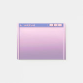 Post-it® mauve aubergine mauve esthétique illustration mign (Devant)