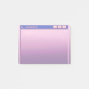 Post-it® mauve aubergine mauve esthétique illustration mign