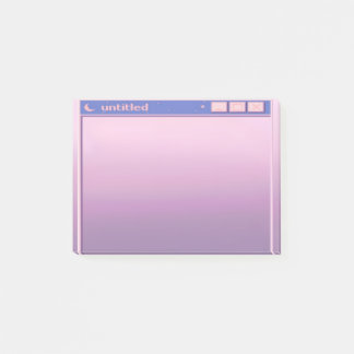 Post-it® mauve aubergine mauve esthétique illustration mign