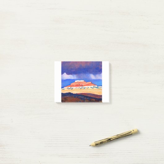 Post-it® Maynard Dixon Thunder Over Shiprock (Sur un bureau)