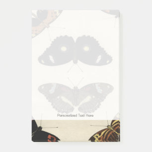 Post-it® Médaille des papillons colorés sur Arrière - plan 