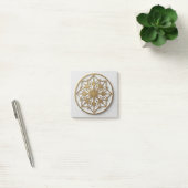 Post-it® Médaillon Mandala Doré | Cahier Élégant (Bureau)