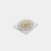 Post-it® Médaillon Mandala Doré | Cahier Élégant (Incliné)