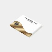 Post-it® Médecins noirs en or en affaires blanches (Incliné)