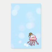 Post-it® Méduse de dessin animé festive mignonne (Devant)