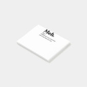 Post-it® Meh Funny Quote (Incliné)
