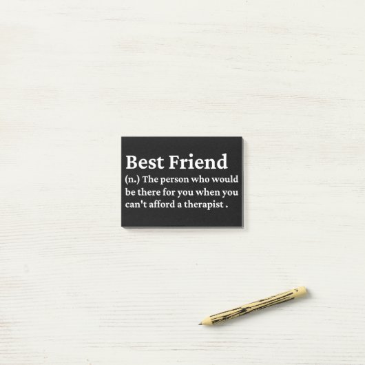 Post-it® Meilleur ami (Sur un bureau)