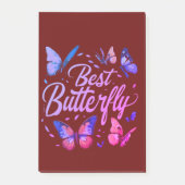 Post-it® Meilleur Bloc-notes pour papillon. (Devant)