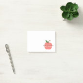 Post-it® Meilleur enseignant | Apple Cute Fun Nom Moderne S (Bureau)