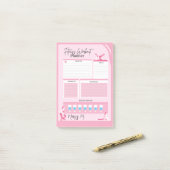 Post-it® Meilleur Jeu Quotidien De Fitness Tracker Planner (Sur un bureau)