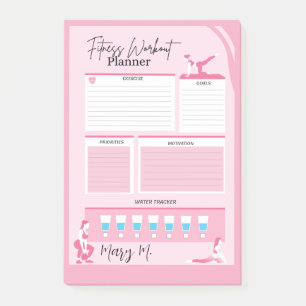 Post-it® Meilleur Jeu Quotidien De Fitness Tracker Planner